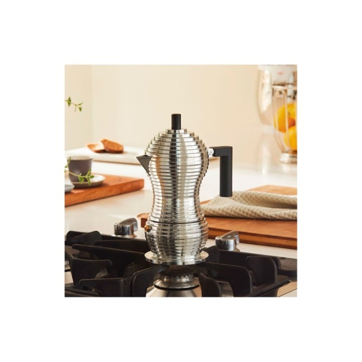 Alessi & Kaffeset inkl. Pulcina induktions-espressokanna & 2 mokkakoppar