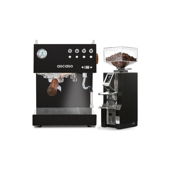 Ascaso Steel Duo PID svart maskin inkl. Eureka Mignon Libra kvarn