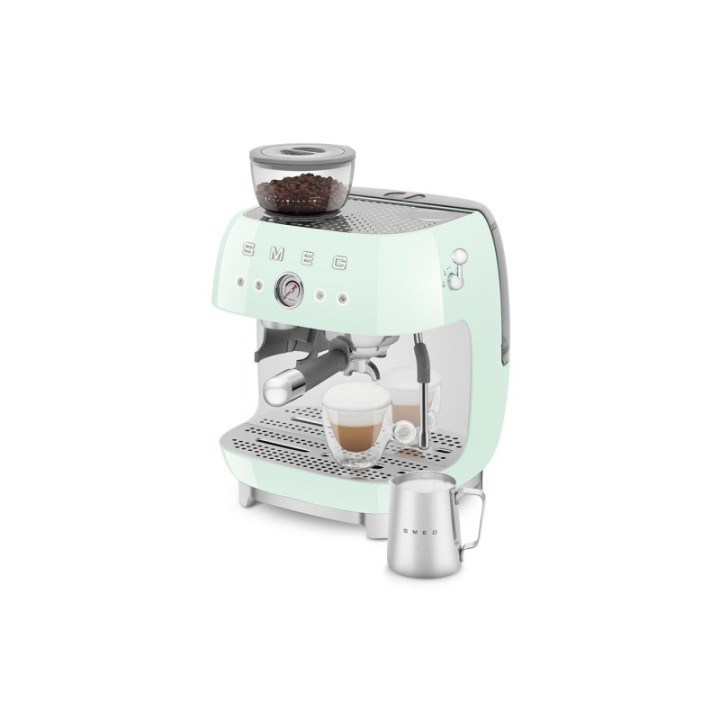 Smeg EGF03PGEU Manuell espressomaskin Inkl. Mjölkkanna & 1,5kg Rigtig Kaffe