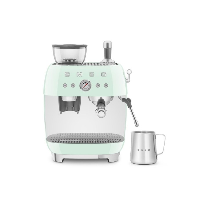 Smeg EGF03PGEU Manuell espressomaskin Inkl. Mjölkkanna & 1,5kg Rigtig Kaffe