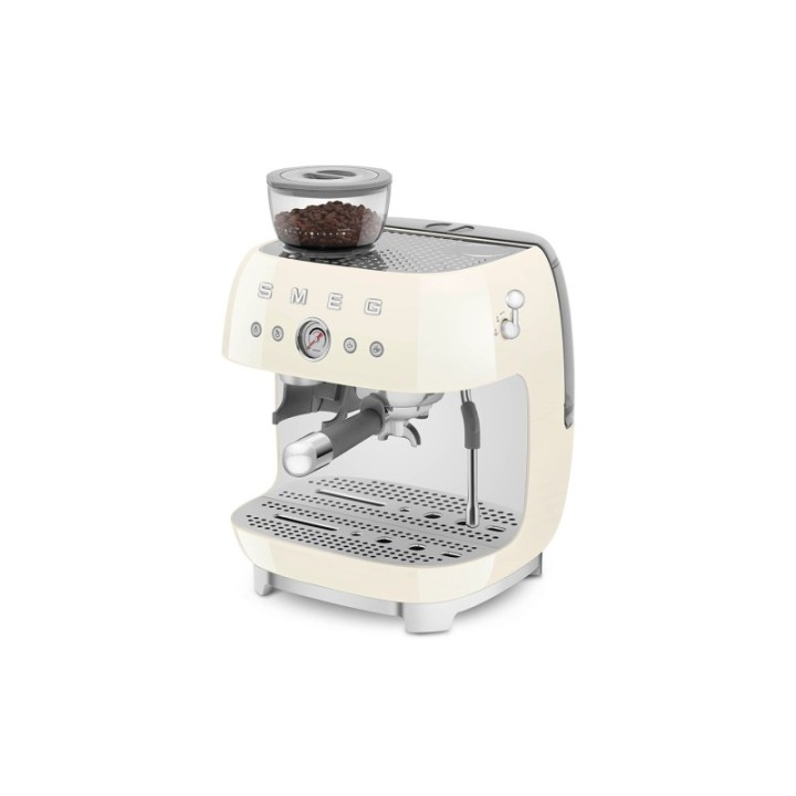 Smeg EGF03CREU Manuell espressomaskin inkl. mjölkkanna och 1,5 kg Rigtig Kaffe