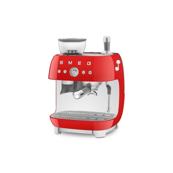 Smeg EGF03RDEU Manuell espressomaskin Inkl. Mjölkkanna & 1,5kg Rigtig Kaffe