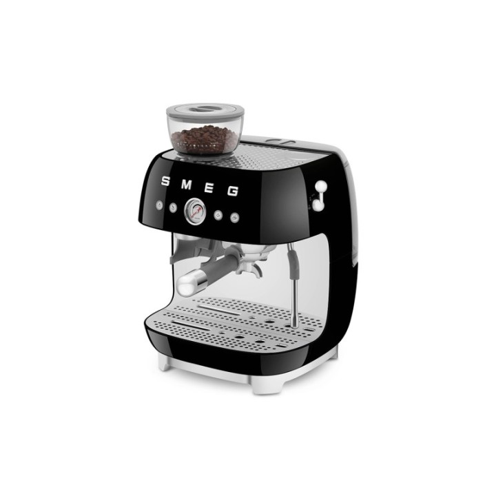 Smeg EGF03BLEU Manuell espressomaskin inkl. mjölkkanna och 1,5 kg Rigtig Kaffe