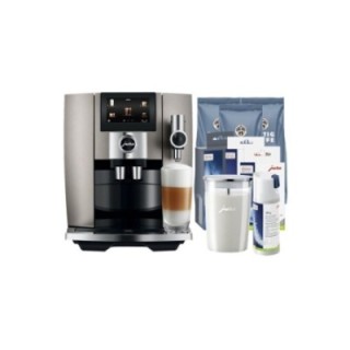 Jura J8 (EA) Inkl. skötselpaket, mjölkbehållare, filter & 3 kg kaffe