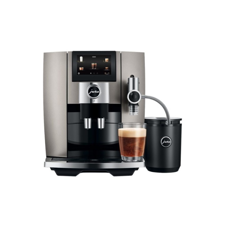 Jura J8 (EA) Inkl. skötselpaket, mjölkbehållare, filter & 3 kg kaffe