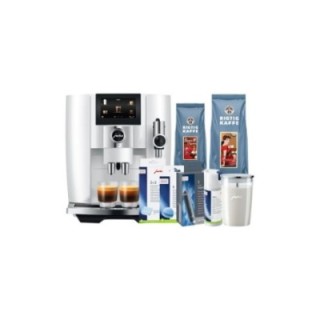 Jura J8 Twin (EA) Diamond White Espressomaskin Inkl. Mjölkbehållare, Skötsel & Rigtig Kaffe