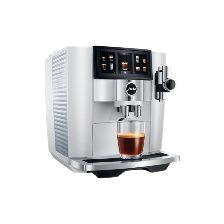 Jura J8 Twin (EA) Diamond White Espressomaskin Inkl. Mjölkbehållare, Skötsel & Rigtig Kaffe