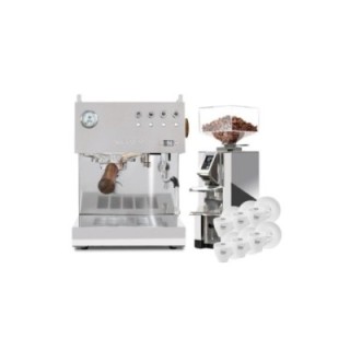 Ascaso Steel Duo PID Polerat Stål - Modell 2024 Espressomaskin Inkl. Eureka Espressokvarn & Cappuccinokoppar