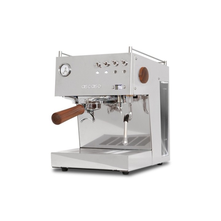 Ascaso Steel Duo PID Polerat Stål - Modell 2024 Espressomaskin Inkl. Eureka Espressokvarn & Cappuccinokoppar