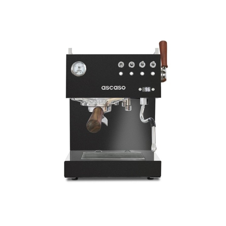 Ascaso Steel Duo Plus Black espressomaskin inkl. Eureka espressokvarn & cappuccinokoppar