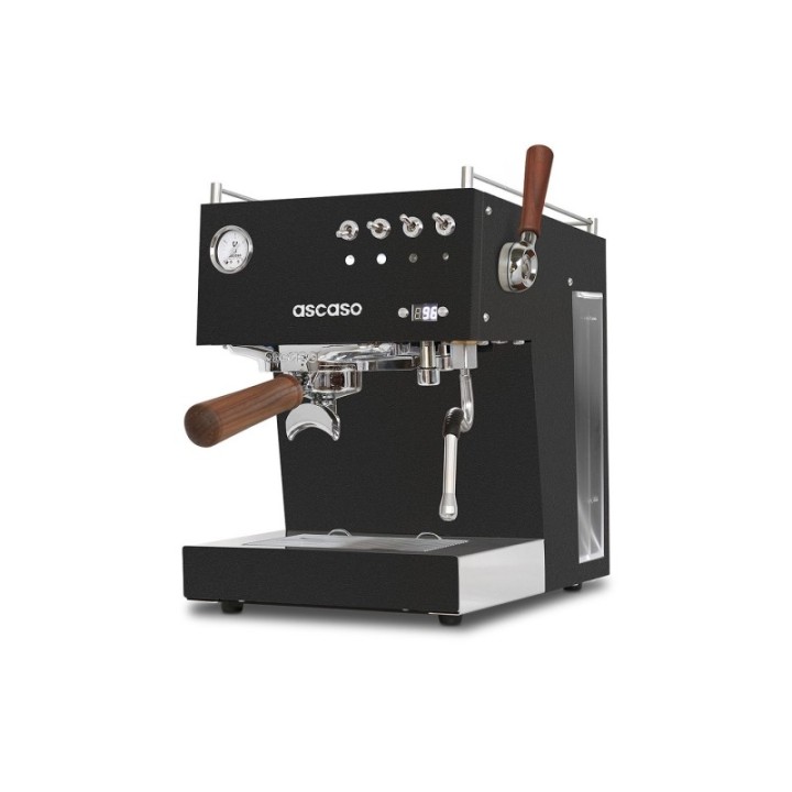 Ascaso Steel Duo Plus Black espressomaskin inkl. Eureka espressokvarn & cappuccinokoppar