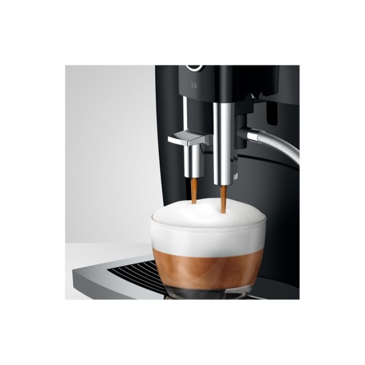 Jura E6 (EC) Piano Black espressomaskin inkl. startpaket