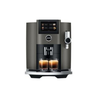 Jura S8 (EB) Dark Inox espressomaskin inkl. startpaket, DK-språk, mjölkbehållare, 6 kg Rigtig Kaffe & skötsel