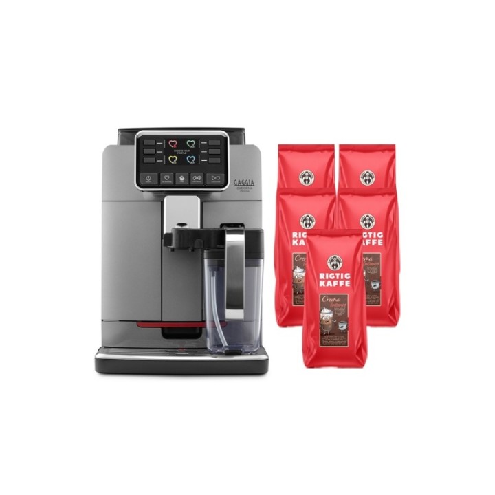 Gaggia Cadorna Prestige inkl. 5 kg Rigtig Kaffe Crema Intenso