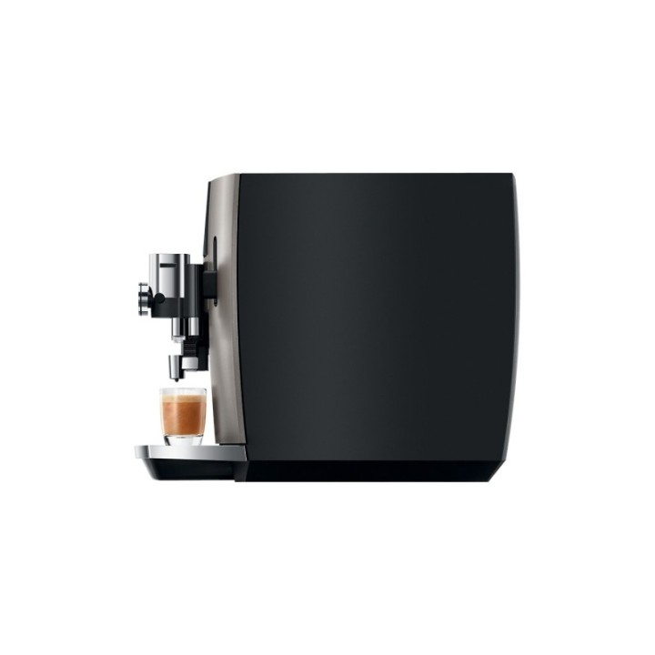 Jura J8 (EA) Midnight Silver Espressomaskin Inkl. Startpaket DK-språk, Mjölkbehållare, 3kg Rigtig Kaffe & Skötsel