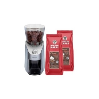 Nivona Café Grano 130 Elektrisk Kaffekvarn Inkl. 2 kg Crema Intenso Hela kaffebönor