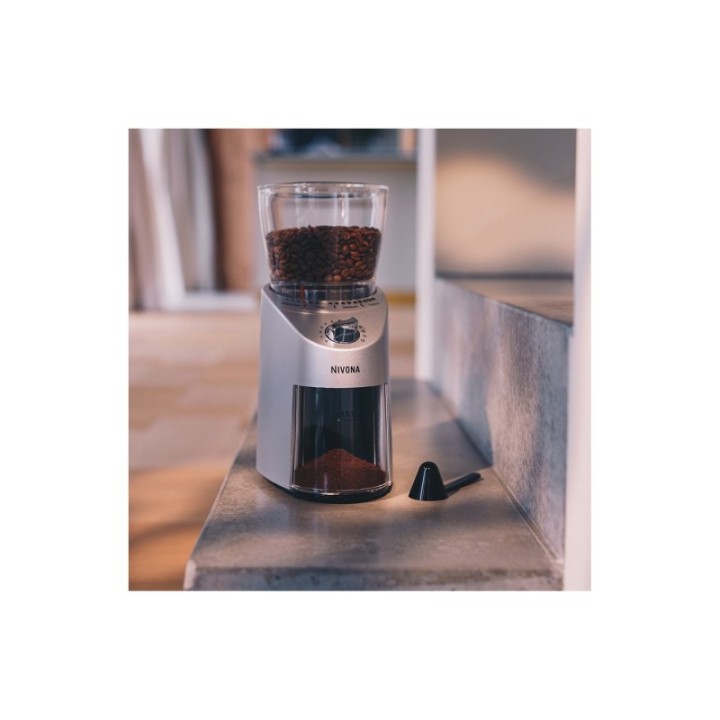 Nivona Café Grano 130 Elektrisk Kaffekvarn Inkl. 2 kg Crema Intenso Hela kaffebönor