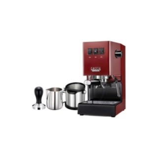 Gaggia Classic E24 Röd espressomaskin inkl. baristautrustning
