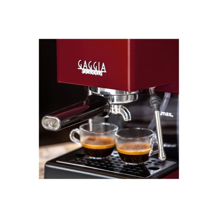 Gaggia Classic E24 Röd espressomaskin inkl. baristautrustning