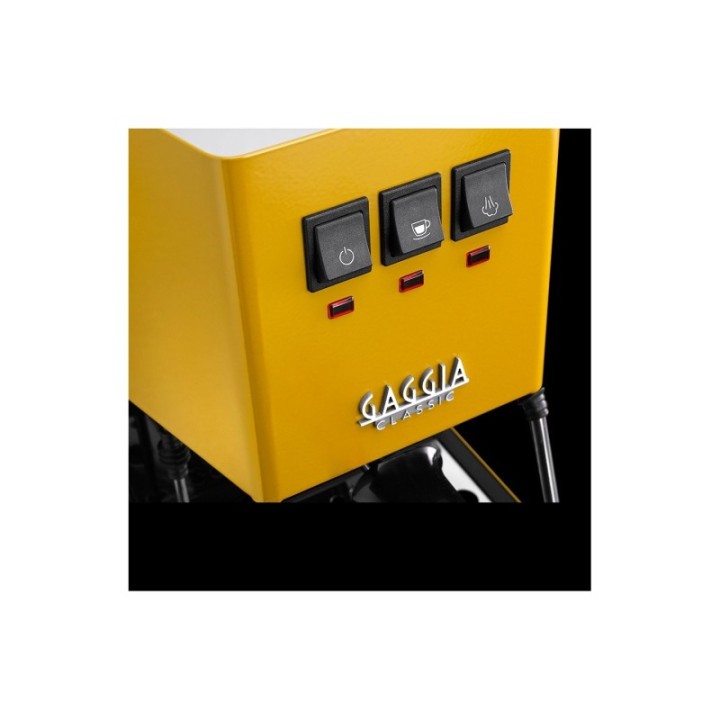 Gaggia Classic E24 Sunshine Yellow espressomaskin inkl. Eureka Mignon Perfetto & baristautrustning