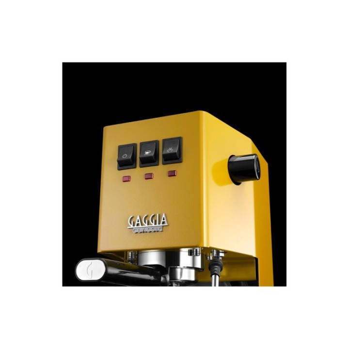 Gaggia Classic E24 Sunshine Yellow Espressomaskin Inkl. Baristautrustning