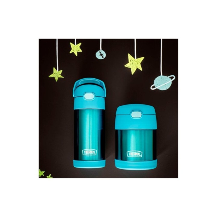 Thermos Funtainer Drickflaska m. Sugrör 355 ml Teal