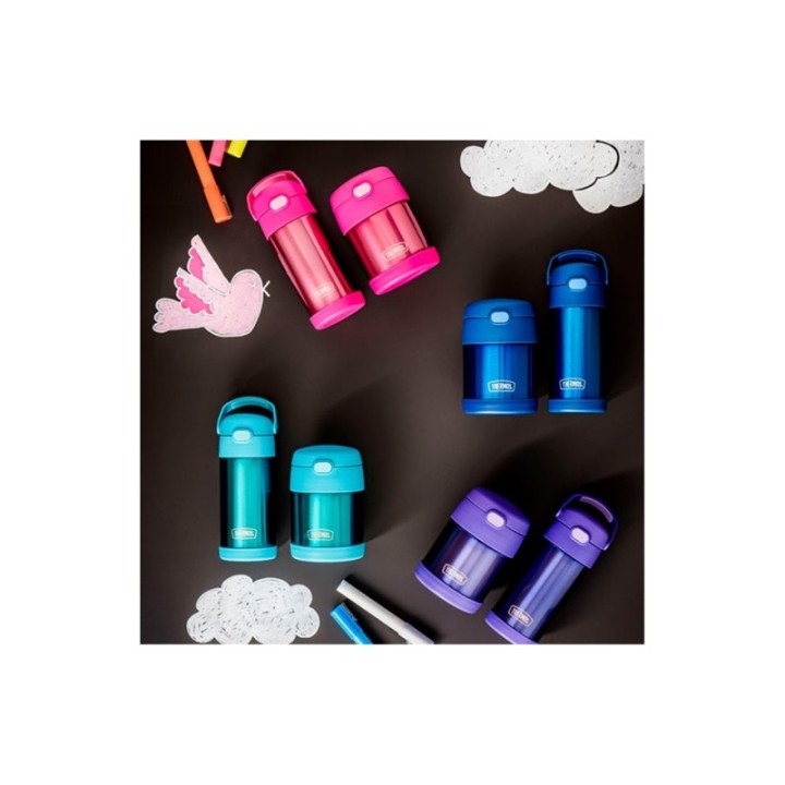 Thermos Funtainer Drickflaska med sugrör 355 ml Violett