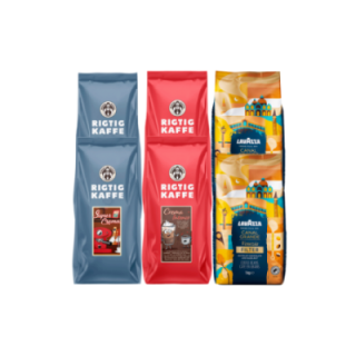 Rigtig Kaffe & Lavazza Mixpaket 6kg Hela kaffebönor