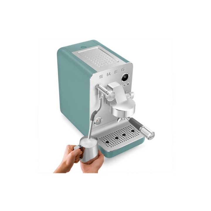 Smeg EMC02EGMEU Minipro Semiautomatisk Espressomaskin Smaragdgrön