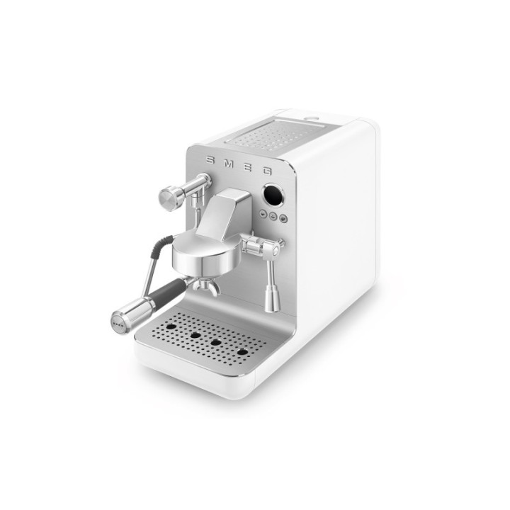 Smeg EMC02WHMEU Minipro Semiautomatisk Espressomaskin Vit