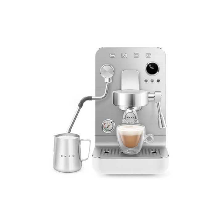 Smeg EMC02WHMEU Minipro Semiautomatisk Espressomaskin Vit