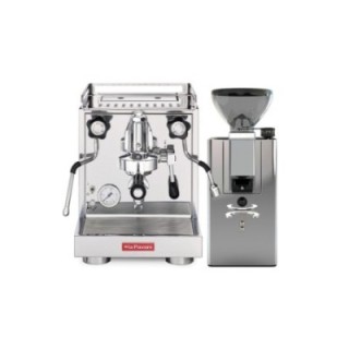 La Pavoni New Cellini Classic LPSCCS01EU Inkl. New Kube Chrome espressokvarn