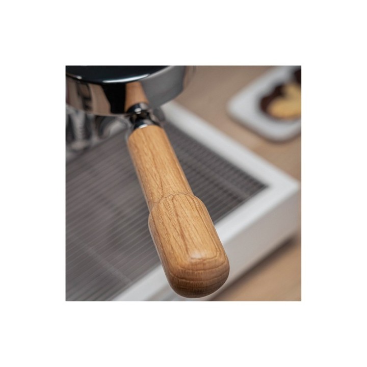 La Pavoni Portafilter med dubbelpip inkl. handtag för La Pavoni i ekträ
