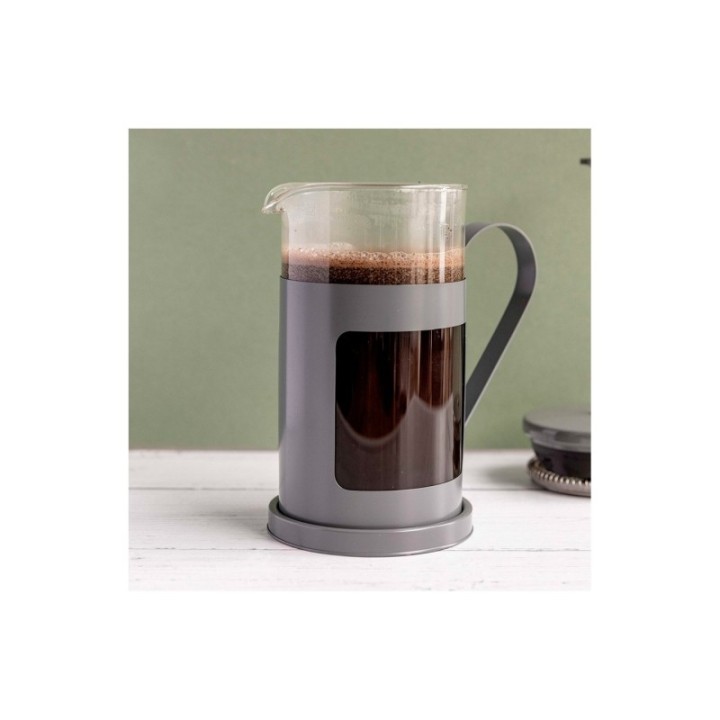 La Cafetière Monaco 8 koppar Stempelkanna Grå