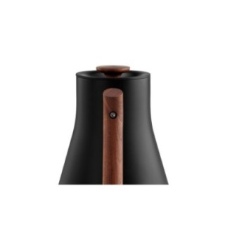 Fellow Corvo EKG Vattenkokare 0,9 L matt svart med trähandtag i valnöt