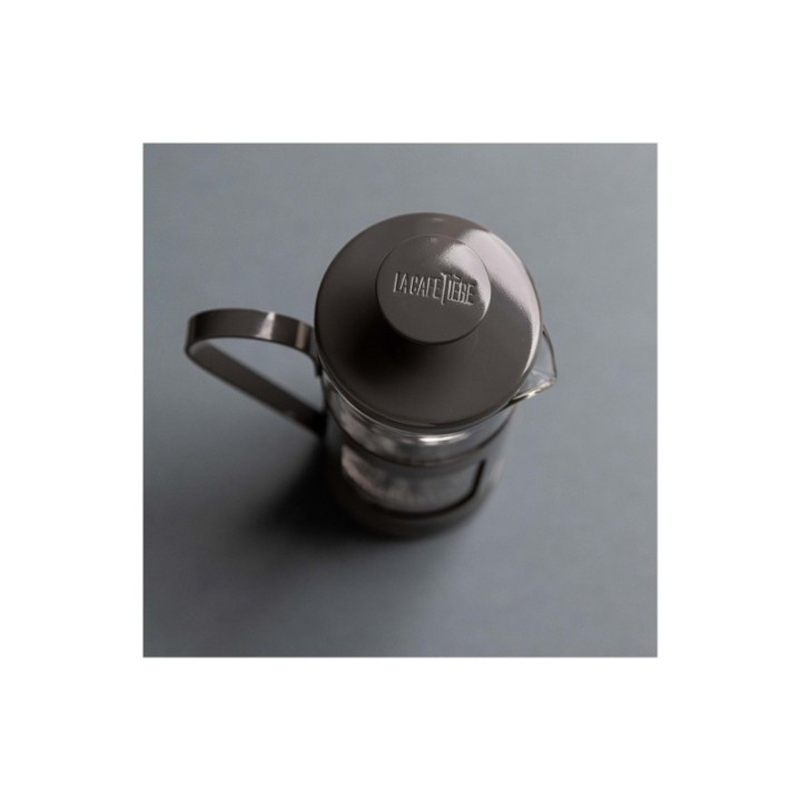 La Cafetière Monaco 3-kopps stempelkanna grå