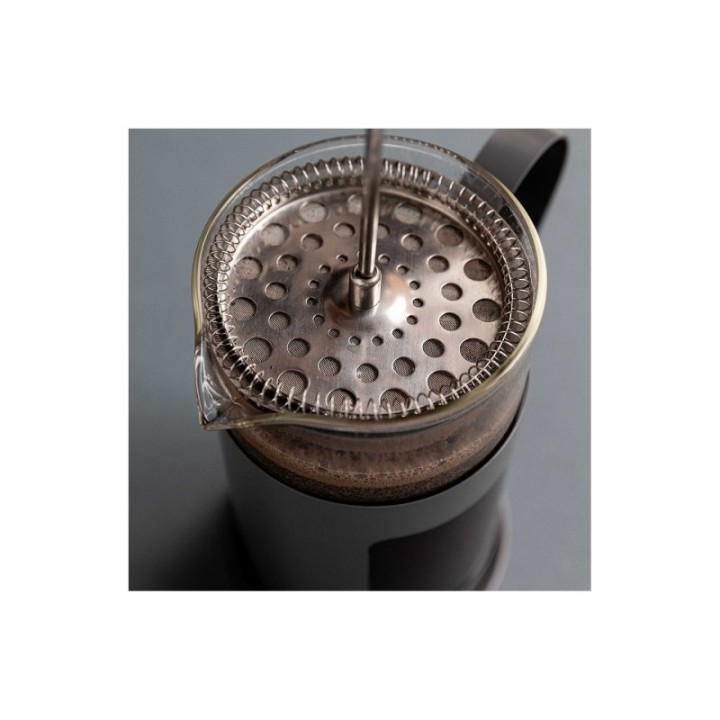 La Cafetière Monaco 3-kopps stempelkanna grå