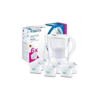 BRITA Marella 2,4L Vit Inkl. 6 st Maxtra Pro Filter