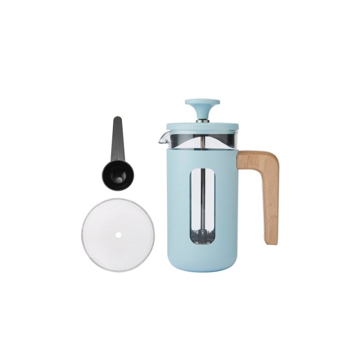 La Cafetière Pisa 3 Koppar Stempelkanna Himmelblå