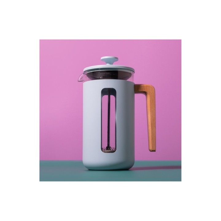 La Cafetière Pisa 8 koppar stempelkanna himmelsblå