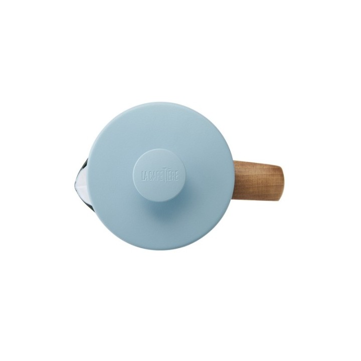 La Cafetière Pisa 8 koppar stempelkanna himmelsblå