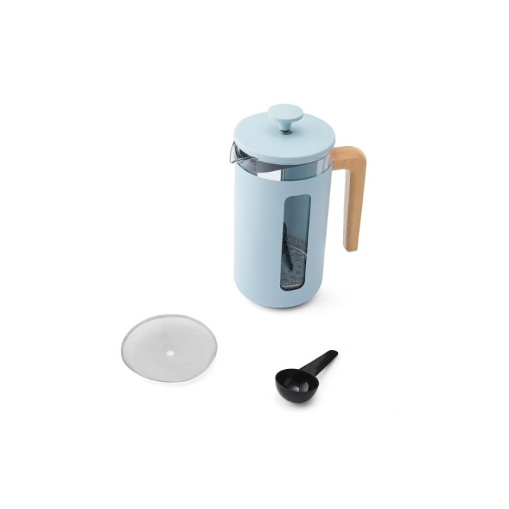 La Cafetière Pisa 8 koppar stempelkanna himmelsblå