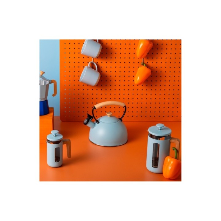 La Cafetière Pisa 3 Koppar Stempelkanna Himmelblå