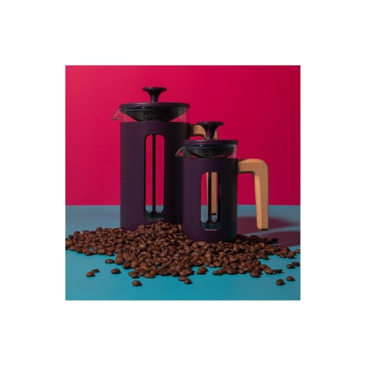 La Cafetière Pisa 8 koppar stempelkanna lila