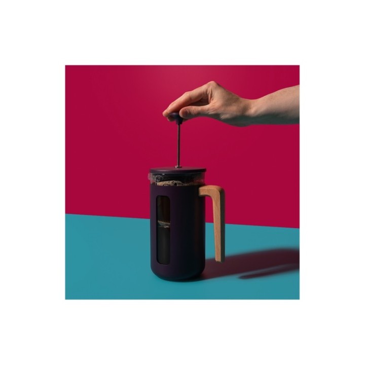 La Cafetière Pisa 8 koppar stempelkanna lila