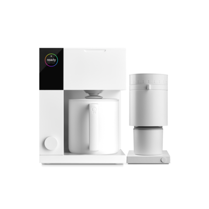 Fellow Aiden Filter Kaffemaskin Vit Inkl. Fellow Opus Espressokvarn Vit