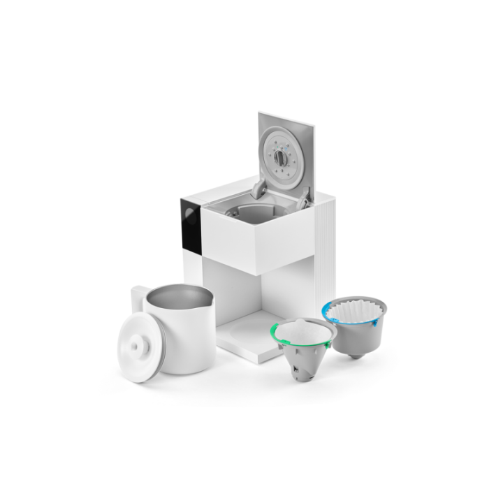 Fellow Aiden Filter Kaffemaskin Vit Inkl. Fellow Opus Espressokvarn Vit