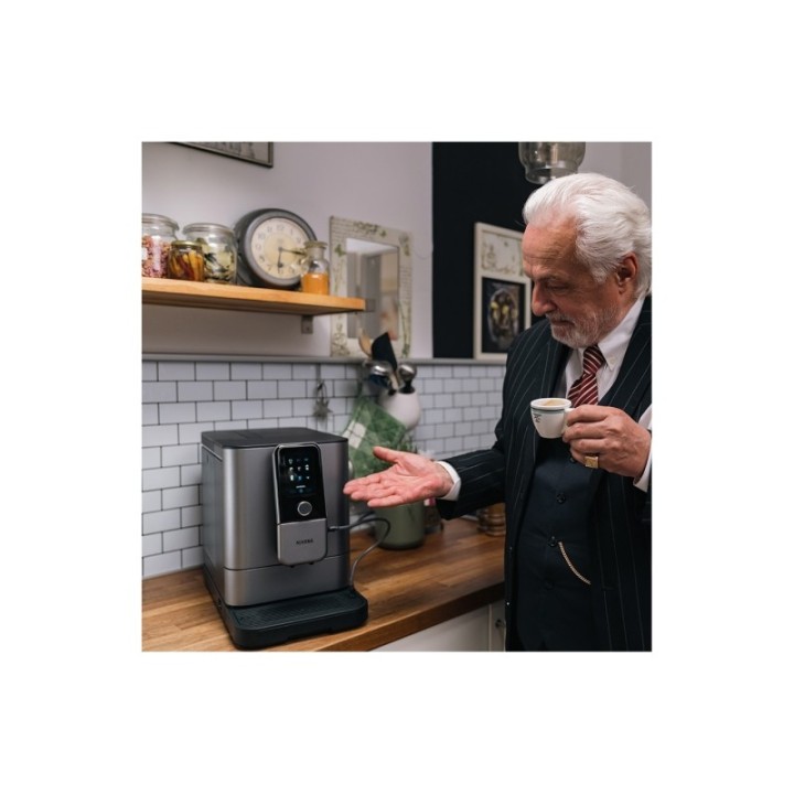 Nivona NIVO 8103 Titanium inkl. avkalkning, kalkfilter, rengöring & 1 kg kaffe