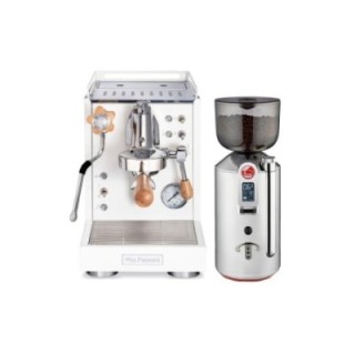 La Pavoni Mini Cellini LPSMCW01EU inkl. Prosumer Chrome LPGGRI01EU kvarn