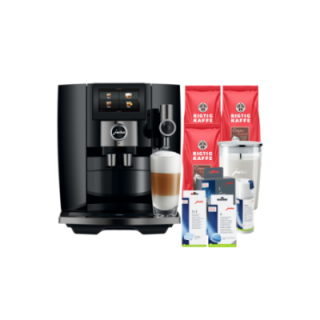 Jura J10 (EA) Piano Black Inkl. Skötsel, Mjölkbehållare, Filter & kaffe